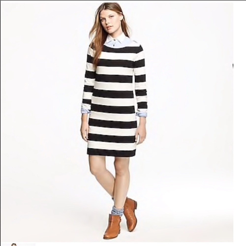 J. Crew Striped Maritime Shift Dress